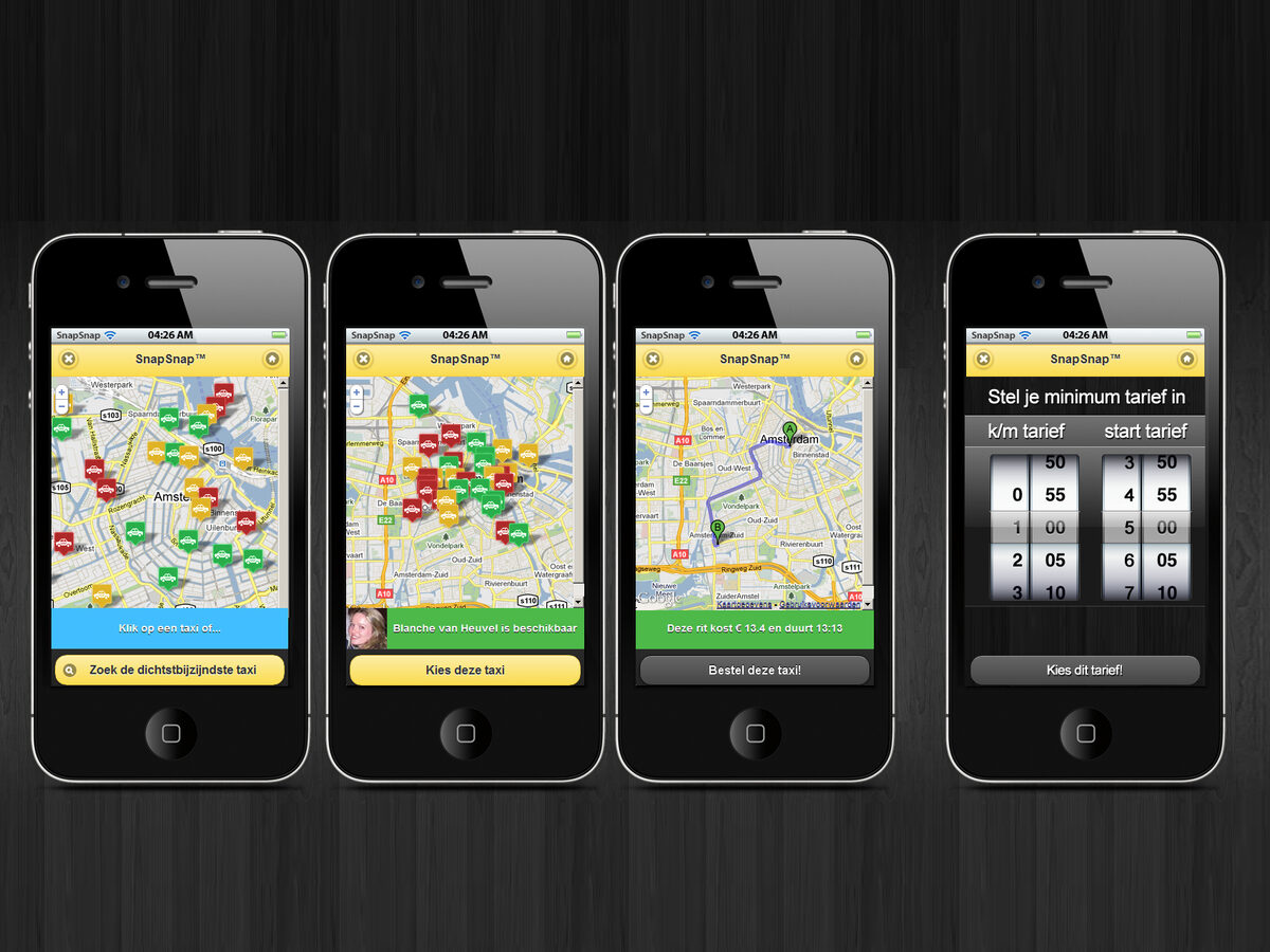 SnapSnap app mockups